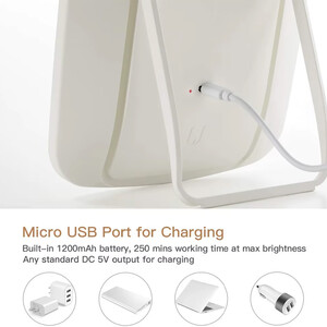 قیمت آینه آرایشی رومیزی ال ای دی دار شیائومی