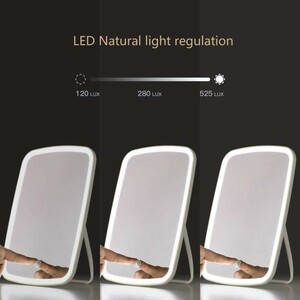 خرید آینه آرایشی رومیزی ال ای دی دار شیائومی