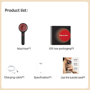 بهترین شانه ارتعاشی نور درمانی قرمز شیائومی برای تحریک رشد مو