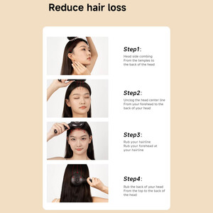 شانه ارتعاشی نور درمانی قرمز شیائومی برای تحریک رشد مو