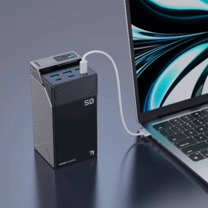 پاوربانک تایپ سی و یو اس بی شارژ سریع 65 وات 50000 پاورولوژی