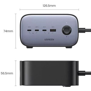 چندراهی برق جهانی دو سوکت، 3 تایپ سی و یک یو‌اس‌بی 3680 وات یوگرین CD270 60167