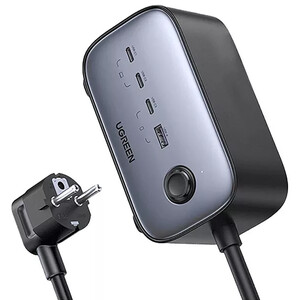 خریدچندراهی برق جهانی دو سوکت، 3 تایپ سی و یک یو‌اس‌بی 3680 وات یوگرین