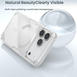 خربد قاب مگنتی شفاف گوشی آیفون 17 پرو مکس نیلکین