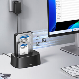 فروش باکس هارد 2.5 اینچ و 3.5 اینچ 2 سینی USB 3.0 یوگرین