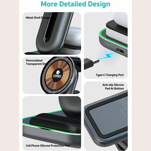 قیمت شارژر بی سیم رومیزی گوشی  کوتتسی