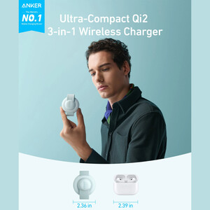 خرید شارژر وایرلس مگنتی رومیزی 15 وات انکر