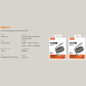 بهترین کابل دوسر تایپ سی 100 سانتی متری رسی