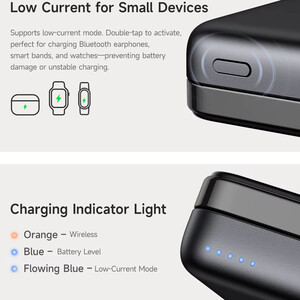 قیمت پاوربانک مگنتی 10000 میلی‌آمپر 15 وات و پورت تایپ سی مک دودو