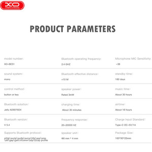 بهترین هندزفری بلوتوث 5.4 تک گوش ایکس او