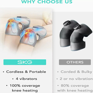 خرید ماساژور آرنج و زانو قابل شارژ اس کی جی