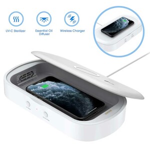 شارژر وایرلس و ضدعفونی کننده گوشی پرووان