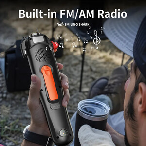 چراغ قوه شارژی و پاوربانک اسمایلینگ شارک