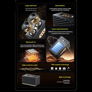 اسپیکر وایرلس رومیزی قابل شارژ