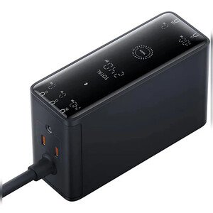 شارژر رومیزی فست تایپ سی، یو اس بی و دی سی 240 وات بیسوس