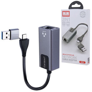 تبدیل تایپ‌سی و USB3.0 به LAN ارلدام NC4