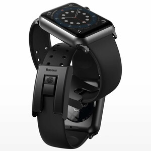 بند سیلیکونی اپل واچ 38 و 40 میلی‌متری بیسوس