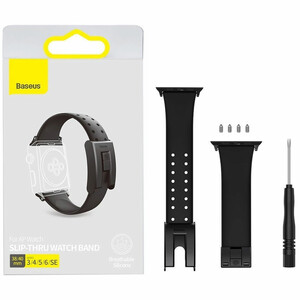 بند سیلیکونی اپل واچ 38 و 40 میلی‌متری بیسوس