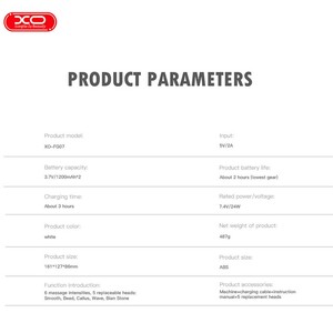 مشخصات ماساژور تفنگی ایکس‌او