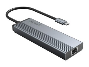 خرید هاب تایپ سی 5 پورت اوریکو  ORICO 5SXRJ Type-C five-in-one multifunctional dock