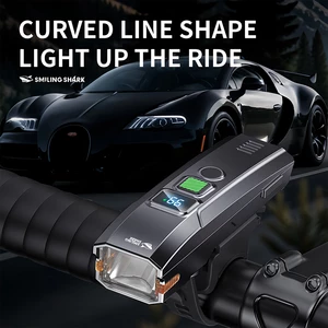 کیفیت چراغ هوشمند شارژی ضدآب دوچرخه اسمایلینگ شارک با بوق هشدار