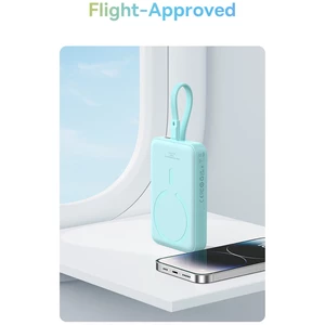 شارژر همراه بی سیم مگ سیف فست شارژ بیسوس با کابل متصل تایپ سی