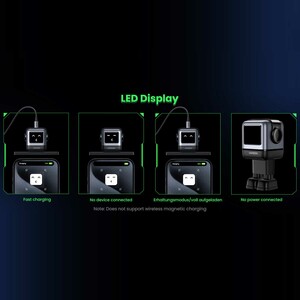 شارژر دیواری USB و تایپ‌سی 65 وات گرین