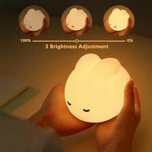 چراغ خواب رومیزی فانتزی قابل شارژ طرح خرگوش