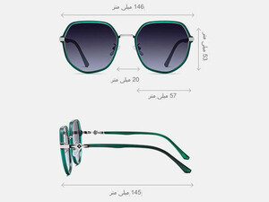 کیفیت عینک دودی زنانه پولاریزه karen bazaar A0706 Polarized sunglasses TR