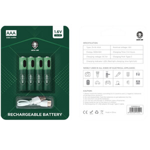 قیمت باتری نیم قلمی گرین لاین بسته چهار عددی شارژی