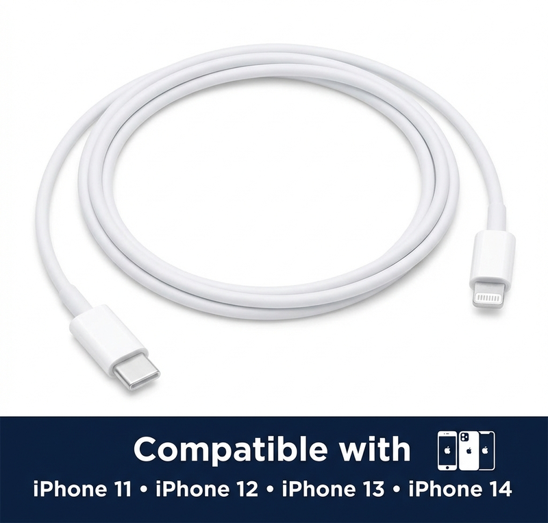 کابل آیفون 14 PD USB to Lightning | اورجینال