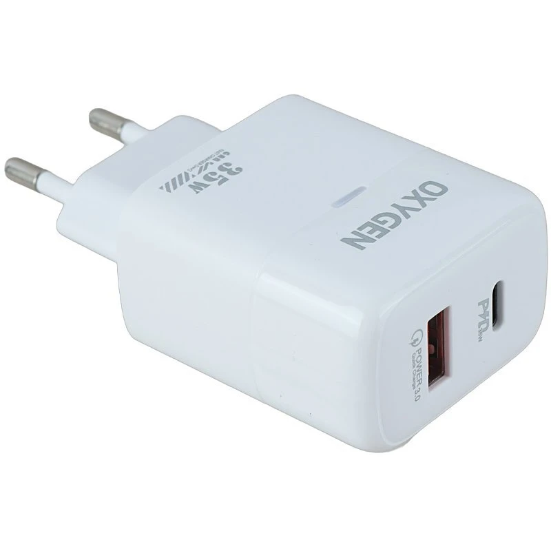 شارژر دیواری 35 وات اکسیژن CH-4 QC3.0 PD 3A