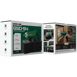 پیچ گوشتی شارژی 3.7 ولت گرین لاین مدل GSD-54 بسته ۵۴ عددی