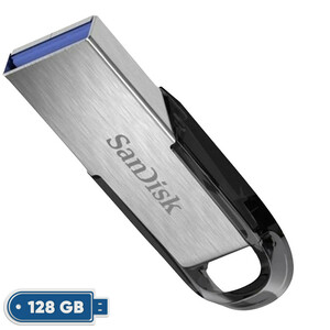 فلش مموری سن‌دیسک مدل CZ73 ظرفیت 128 گیگابایت با بدنه فلزی SanDisk Ultra Flair