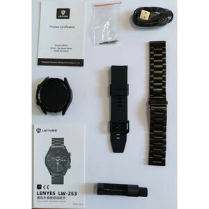 ساعت هوشمند لنیز مدل LW-253 با بند استیل