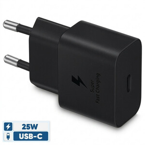 شارژر 25 وات سامسونگ مدل 25W اصل | آداپتور سوپرفست - دو پين