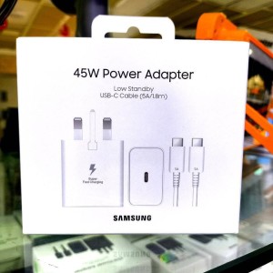 شارژر دیواری 45 وات سامسونگ مدل EP-T4511 Low Standby به همراه کابل 1.8 متری - سه پین