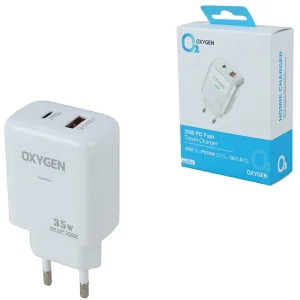 شارژر دیواری 35 وات اکسیژن CH-4 QC3.0 PD 3A