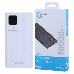 پاوربانک 22.5 وات اکسیژن مدل OX-170 PD ظرفیت 10000 میلی‌آمپرساعت به همراه کابل USB-C