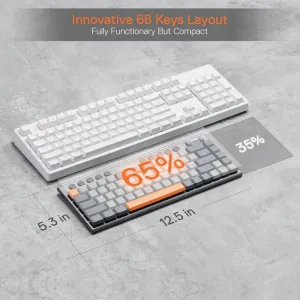کیبورد بی سیم مکانیکال گیمینگ ردراگون HORUS K609 GG Pro