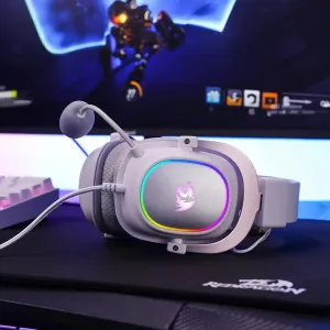 هدست گیمینگ ردراگون ZEUS-X H510 White RGB