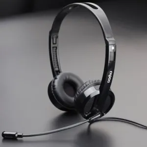 هدفون با سیم رپو مدل H100 Wired Stereo Headset