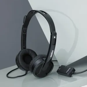هدفون با سیم رپو مدل H120 Wired Stereo Headset