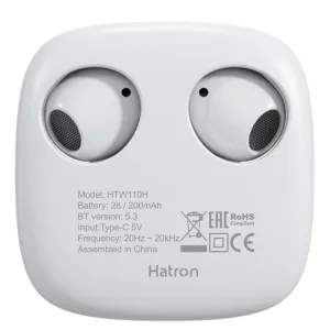 هندزفری بلوتوثی هترون مدل HTW110H - رنگ: مشکی