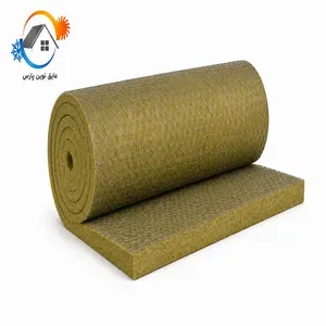 پشم سنگ رولی ایزوبلانکت ضخامت 10cm و دانسیته140kg/m3