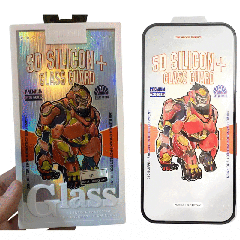 گلس ایربگ دار آیفون 16 پرومکس موکوسون 5D Silicon Plus