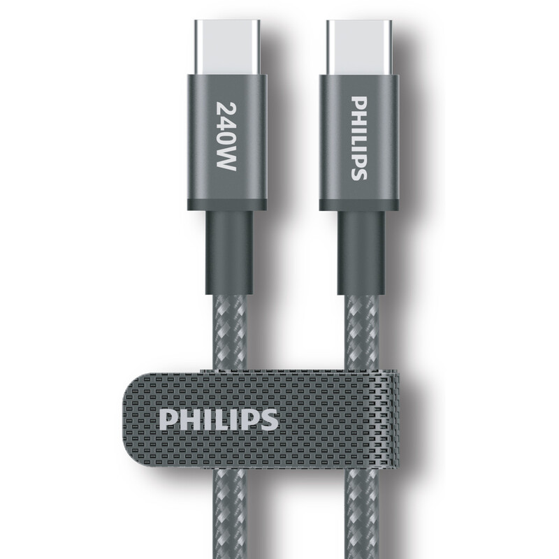 کابل تایپ سی 240 وات 5 آمپر فیلیپس Philips مدل DLC7030C طول 1 متر