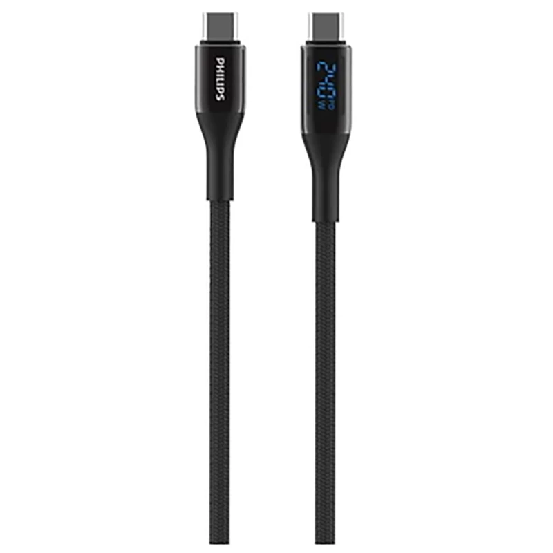 کابل تایپ سی 240 وات فیلیپس philips مدل 4583C طول 2 متر
