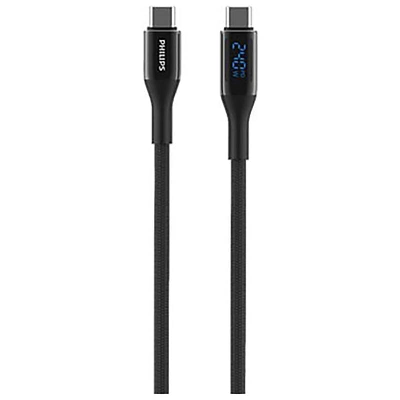 کابل تایپ سی 240 وات فیلیپس philips مدل DLC4582C طول 1.25 متر