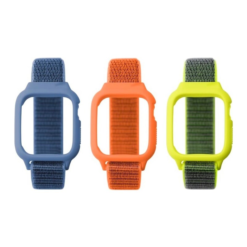 بند نایلونی اپل واچ سری 3/4/5 سایز 42/44 میلی متر پورودو Porodo iGuard Apple Watch 3/4/5 42/44mm Strap + ShockProof Case